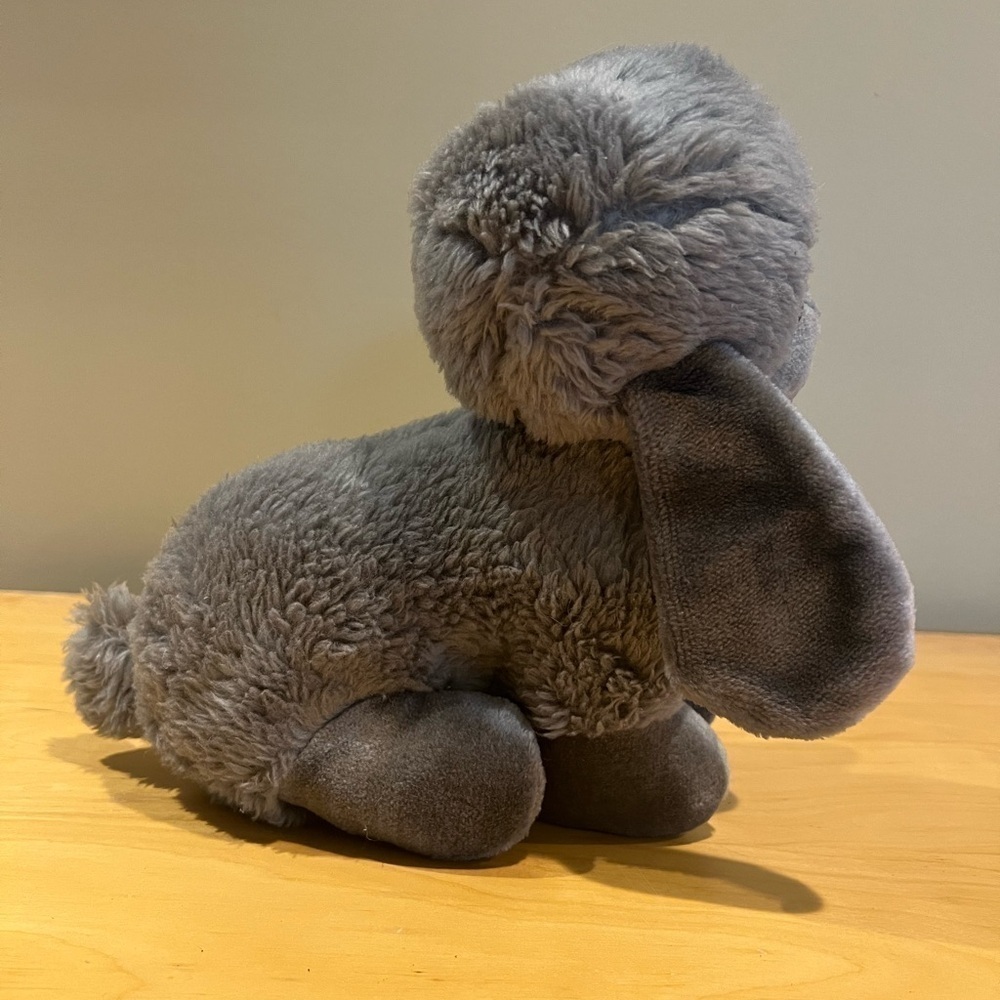 VINTAGE 1983 Graphics International Plush Gray Sheep-Lamb with Violet Eyes 9” - Picture 5 of 9